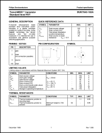 datasheet for BUK7640-100A by Philips Semiconductors