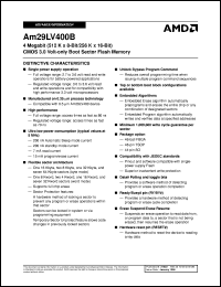 datasheet for AM29LV400BB90EEB by AMD (Advanced Micro Devices)