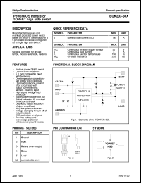 datasheet for BUK203-50X by Philips Semiconductors