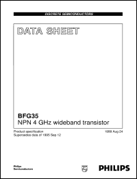datasheet for BFG35 by Philips Semiconductors