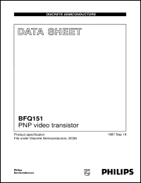 datasheet for BFQ151 by Philips Semiconductors