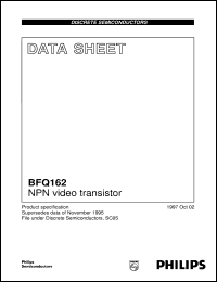 datasheet for BFQ162 by Philips Semiconductors