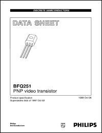datasheet for BFQ251 by Philips Semiconductors