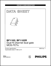 datasheet for BF1102R by Philips Semiconductors