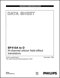 datasheet for BF410A by Philips Semiconductors