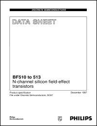 datasheet for BF510 by Philips Semiconductors