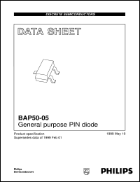 datasheet for BAP50-05 by Philips Semiconductors
