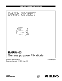 datasheet for BAP51-03 by Philips Semiconductors