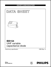 datasheet for BB154 by Philips Semiconductors