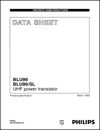 datasheet for BLU99 by Philips Semiconductors