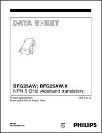 datasheet for BFG25AW/X by Philips Semiconductors