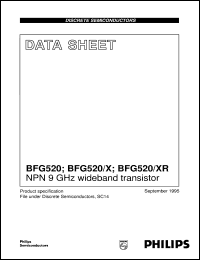 datasheet for BFG520/X by Philips Semiconductors