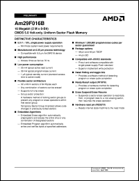 datasheet for AM29F016B-90EIB by AMD (Advanced Micro Devices)