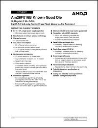 datasheet for AM29F016B-120DPC1 by AMD (Advanced Micro Devices)