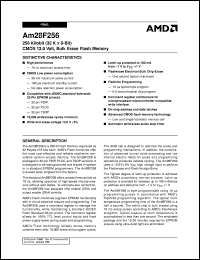 datasheet for AM28F256-70PCB by AMD (Advanced Micro Devices)