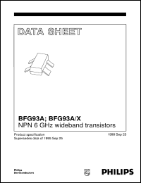 datasheet for BFG93A by Philips Semiconductors
