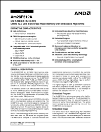 datasheet for AM28F512A-200JIB by AMD (Advanced Micro Devices)