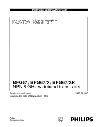 datasheet for BFG67 by Philips Semiconductors