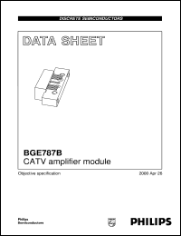 datasheet for BGE787B by Philips Semiconductors