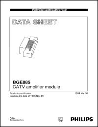 datasheet for BGE885 by Philips Semiconductors