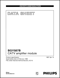 datasheet for BGY587B by Philips Semiconductors