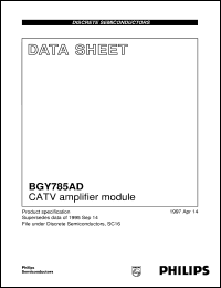 datasheet for BGY785AD by Philips Semiconductors