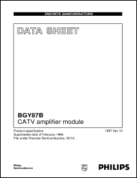 datasheet for BGY87B by Philips Semiconductors