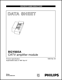 datasheet for BGY885A by Philips Semiconductors