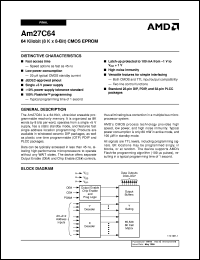 datasheet for AM27C64-255DI by AMD (Advanced Micro Devices)