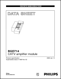 datasheet for BGD714 by Philips Semiconductors
