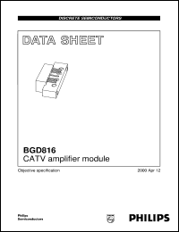 datasheet for BGD816 by Philips Semiconductors