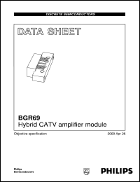 datasheet for BGR69 by Philips Semiconductors