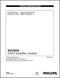 datasheet for BGY66B by Philips Semiconductors