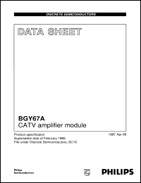 datasheet for BGY67A by Philips Semiconductors