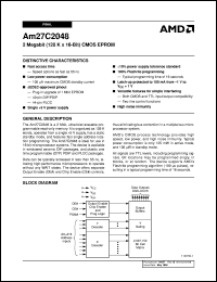 datasheet for AM27C2048-55DC5B by AMD (Advanced Micro Devices)