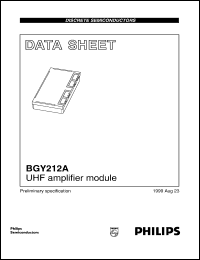 datasheet for BGY212A by Philips Semiconductors