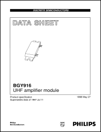 datasheet for BGY916 by Philips Semiconductors