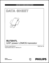 datasheet for BLF2047L by Philips Semiconductors