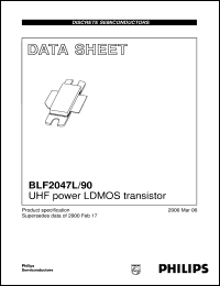datasheet for BLF2047L,90 by Philips Semiconductors