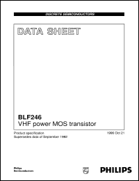 datasheet for BLF246 by Philips Semiconductors