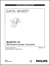 datasheet for BLS2731-10 by Philips Semiconductors