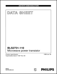 datasheet for BLS2731-110 by Philips Semiconductors