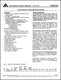 datasheet for C65SC02-AX-5 by California Micro Devices