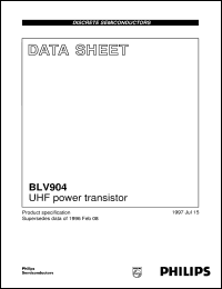 datasheet for BLV904 by Philips Semiconductors
