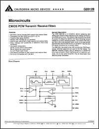 datasheet for G8912BPI by California Micro Devices