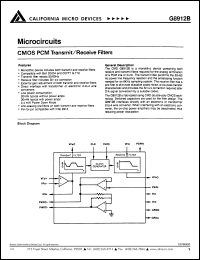 datasheet for C8912BPI by California Micro Devices