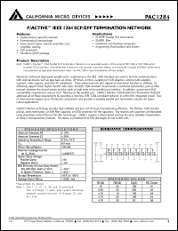 datasheet for PAC128401Q by California Micro Devices