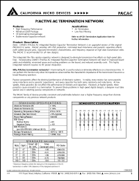 datasheet for PAC330/470ACQ by California Micro Devices