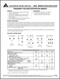 datasheet for PACDN042Y3 by California Micro Devices