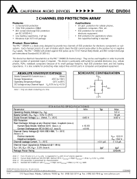 datasheet for DN004 by California Micro Devices
